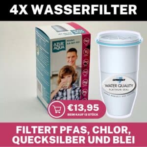 4x AzurAqua® Wasserfilter